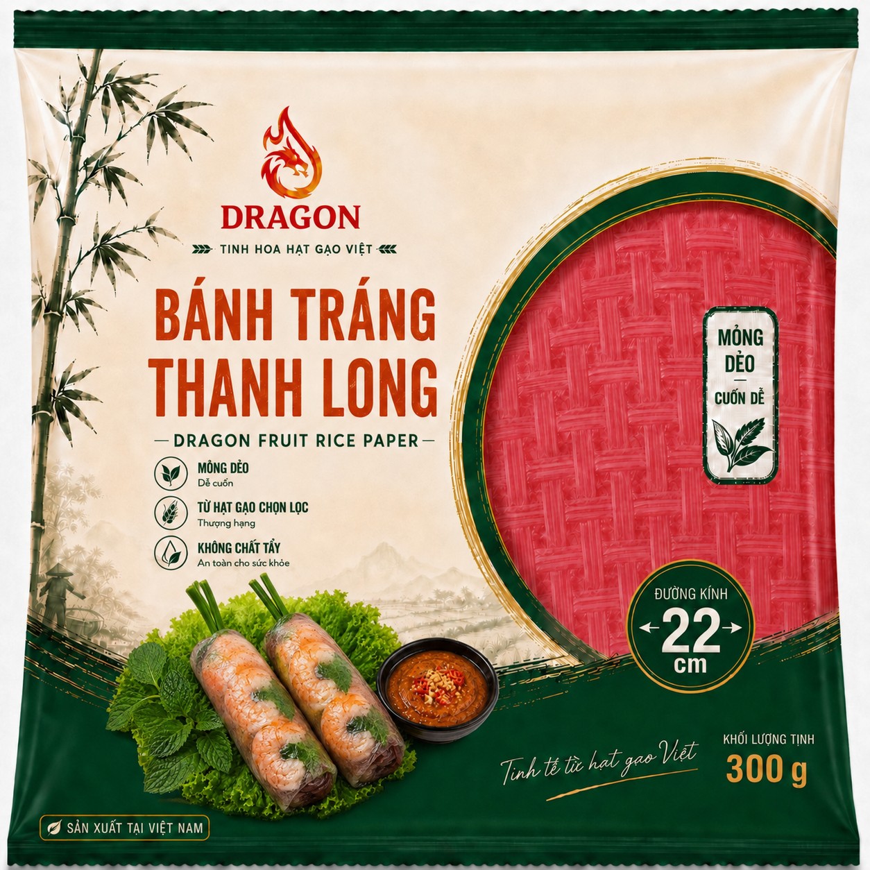 Bánh tráng thanh long