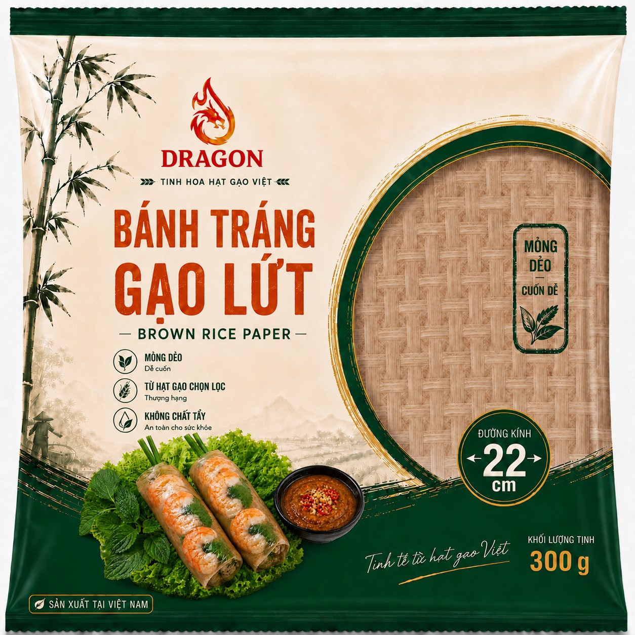 Bánh tráng gạo lứt