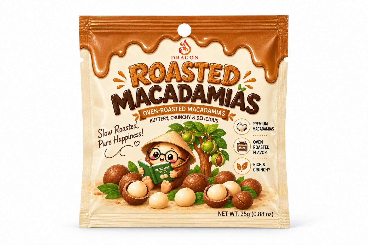 Hạt macca rang